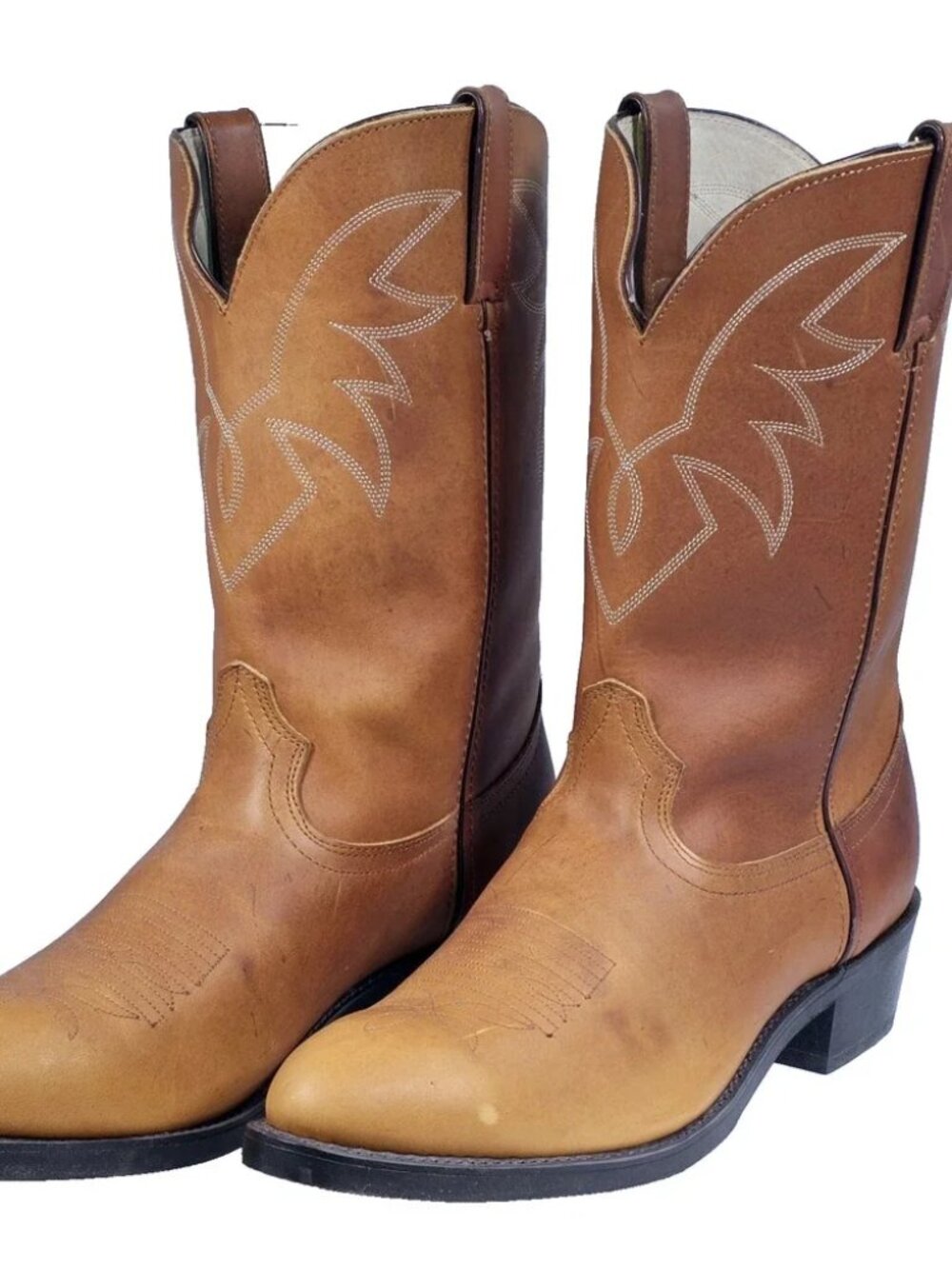 NEW! MEN'S DURANGO OILED PEANUT LEATHER COWBOY BOOTS 11" SHAFT WESTERN sz 9D
